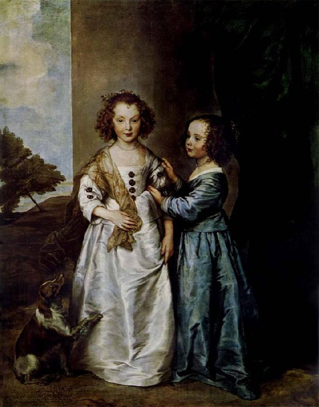 Anthony Van Dyck Portrait of Elizabeth and Philadelphia Wharton